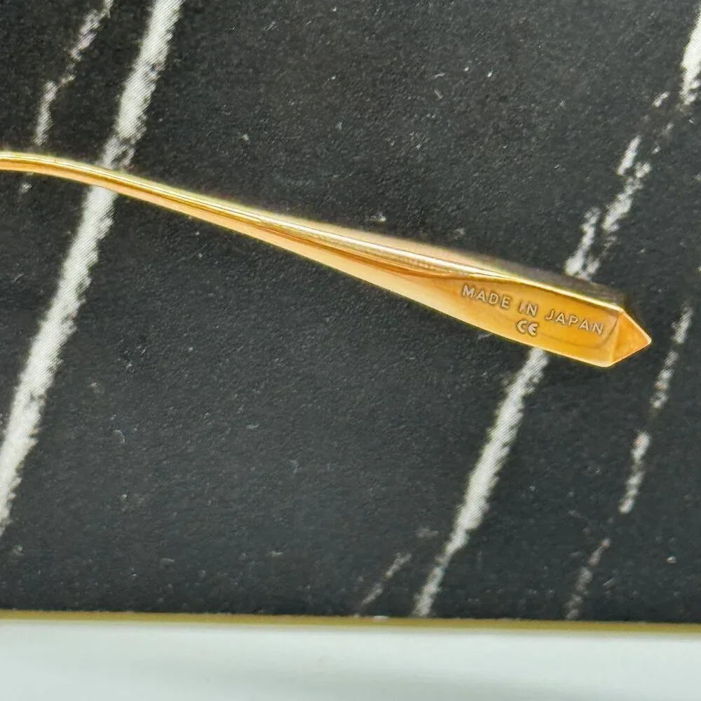 NEW VALENTINO GLASSLINER VLX-118F CAT EYE GOLD EYEGLASSES WITH CHAIN
